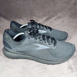 Brooks Glycerin 18 Black Running Shoes Mens Size 14 Athletic Sneakers